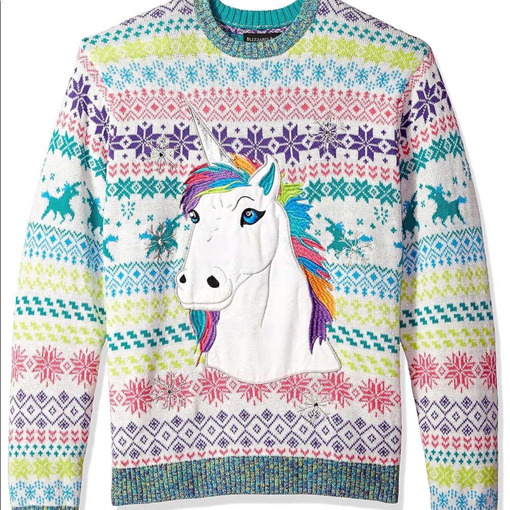 Blizzard Day men’s ugly Christmas sweater
